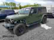2021 Jeep Wrangler Unlimited Sahara z VIN 1C4HJXEN8MW794195, wystawiony jako Copart lot #52572265 z przebiegiem 28 118 mil mil oraz Szkoda całkowita • Salvage title. Historia ofert i sprzedaży dostępna na DreamBid. Obrazek 1.