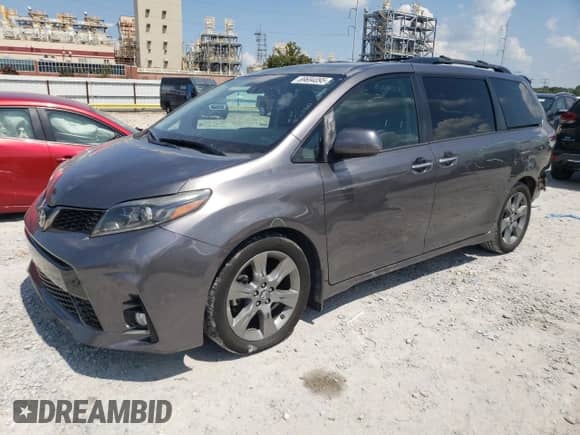 2019 Toyota Sienna SE with VIN 5TDXZ3DC2KS983662, listed as a Copart auction lot 69694095 with 87,965 mi miles and Salvage title. Bid and sale history available at DreamBid. Image 1.