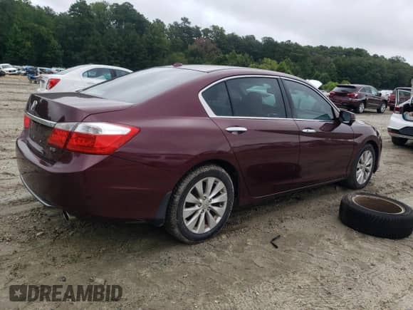 2014 Honda Accord EX-L with VIN 1HGCR3F82EA030427, listed as a Copart auction lot 69536645 with 140,663 mi miles and Salvage title. Bid and sale history available at DreamBid. Image 3.