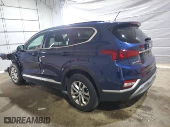 2019 Hyundai Santa Fe SE with VIN 5NMS2CAD4KH118982, listed as a Copart auction lot 59805895 with 85,511 mi miles and Salvage title. Bid and sale history available at DreamBid. Image 2.