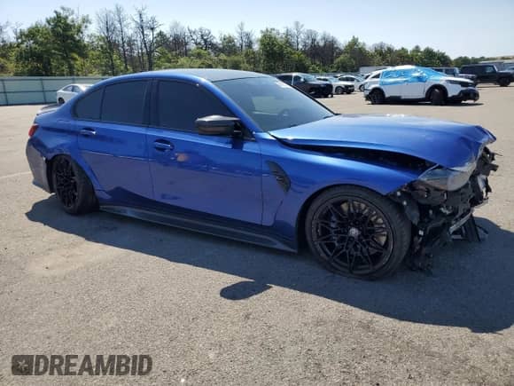 2022 BMW M3 Competition xDrive с VIN WBS43AY09NFL94341, выставлен на аукционе Copart как лот 67458375 с пробегом 58 816 миль миль и Списание • Salvage title. История ставок и продаж доступна на DreamBid. Изображение 4.