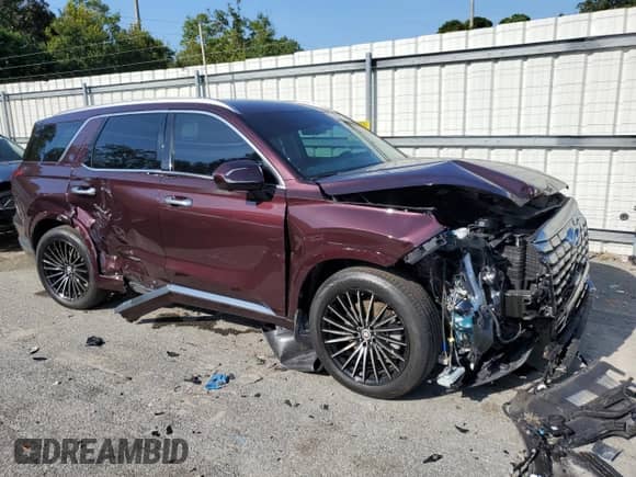 2024 Hyundai Palisade Calligraphy z VIN KM8R7DGEXRU654551, wystawiony jako Copart lot #70003065 z przebiegiem 25 921 mil mil oraz Szkoda całkowita • Salvage title. Historia ofert i sprzedaży dostępna na DreamBid. Obrazek 4.