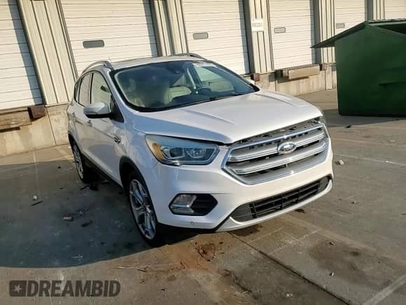 2017 Ford Escape Titanium with VIN 1FMCU9J97HUD74138, listed as a Copart auction lot 80317255 with 45,839 mi miles and Salvage title. Bid and sale history available at DreamBid. Image 14.