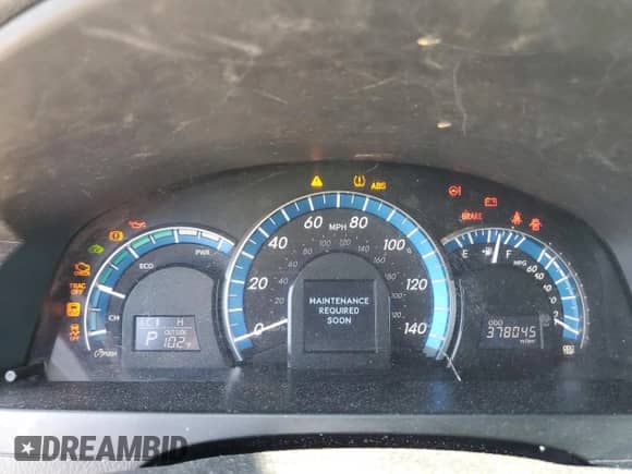 2012 Toyota Camry LE with VIN 4T1BD1FK4CU013502, listed as a Copart auction lot 62117745 with 378,045 mi miles and Non repairable. Bid and sale history available at DreamBid. Image 9.