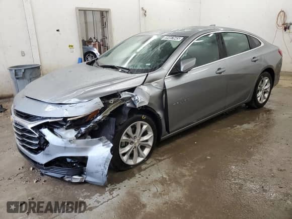 2025 Chevrolet Malibu LT with VIN 1G1ZD5ST5SF144698, listed as a Copart auction lot 89467645 with 30,474 mi miles and Salvage title. Bid and sale history available at DreamBid. Image 1.