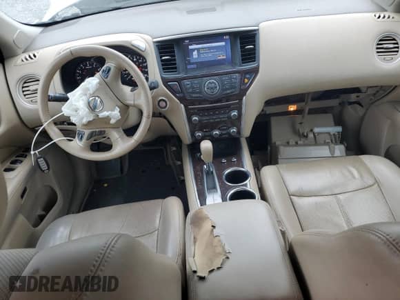 2015 Nissan Pathfinder Platinum with VIN 5N1AR2MNXFC687874, listed as a Copart auction lot 70423175 with 108,706 mi miles and Salvage title. Bid and sale history available at DreamBid. Image 8.