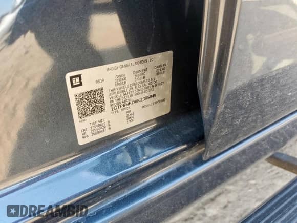 2019 GMC Sierra 1500 SLE с VIN 1GTP8BED0KZ395049, выставлен на аукционе Copart как лот 67793085 с пробегом 73 781 миль миль и Чистый • Clean title. История ставок и продаж доступна на DreamBid. Изображение 12.