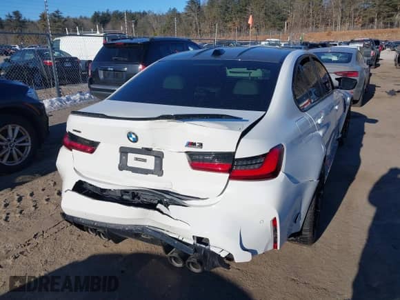 2024 BMW M3 Competition xDrive with VIN WBS43AY04RFT49362, listed as a IAAI auction lot 41691688 with Not provided miles and . Bid and sale history available at DreamBid. Image 4.