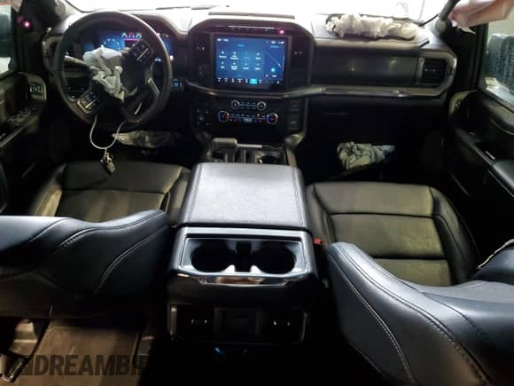 2024 Ford F-150 Lariat with VIN 1FTFW5L88RFA52901, listed as a Copart auction lot 69019975 with 17,425 mi miles and Salvage title. Bid and sale history available at DreamBid. Image 8.