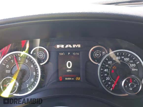 2023 Ram 1500 Big Horn with VIN 1C6RRFBG7PN620343, listed as a IAAI auction lot 42659133 with 46,484 mi miles and . Bid and sale history available at DreamBid. Image 7.