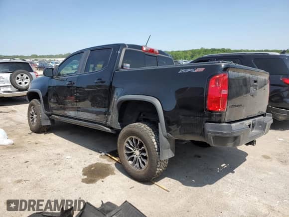 2017 Chevrolet Colorado 4WD ZR2 with VIN 1GCGTEEN4H1264688, listed as a Copart auction lot 58984875 with 95,862 mi miles and Salvage title. Bid and sale history available at DreamBid. Image 2.