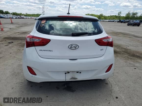 2015 Hyundai Elantra with VIN KMHD35LH6FU245017, listed as a Copart auction lot 57493085 with 98,346 mi miles and Salvage title. Bid and sale history available at DreamBid. Image 6.