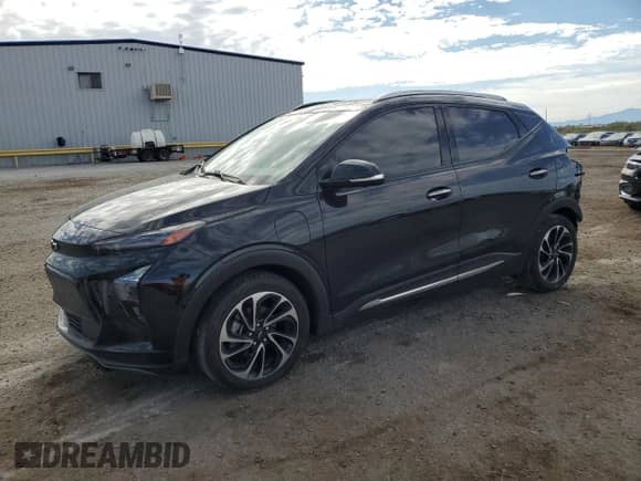 2022 Chevrolet Bolt EUV Premier z VIN 1G1FZ6S07N4128681, wystawiony jako Copart lot #80874615 z przebiegiem 50 696 mil mil oraz Szkoda całkowita • Salvage title. Historia ofert i sprzedaży dostępna na DreamBid. Obrazek 1.
