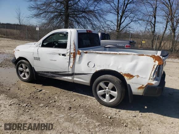 2015 Ram 1500 Express with VIN 3C6JR6AG3FG647500, listed as a Copart auction lot 45414314 with 173,994 mi miles and Salvage title. Bid and sale history available at DreamBid. Image 2.