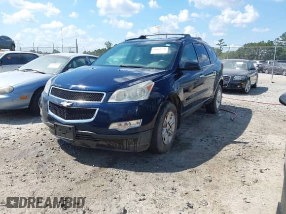 2011 Chevrolet Traverse LS with VIN 1GNKVEED2BJ258981, listed as a IAAI auction lot 43212739 with 166,868 mi miles and . Bid and sale history available at DreamBid. Image 2.