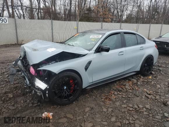 2021 BMW M3 с VIN WBS53AY07MFL51653, выставлен на аукционе Copart как лот 42637685 с пробегом Не указан миль и Списание • Salvage title. История ставок и продаж доступна на DreamBid. Изображение 1.
