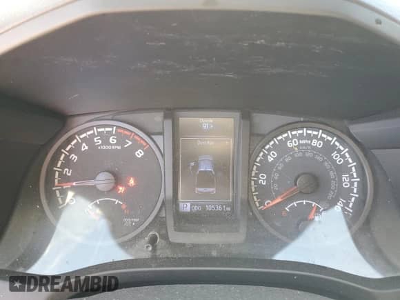 2020 Toyota Tacoma SR with VIN 3TMCZ5AN5LM353734, listed as a Copart auction lot 81958555 with 105,361 mi miles and Salvage title. Bid and sale history available at DreamBid. Image 9.
