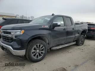 2023 Chevrolet Silverado 1500 LT with VIN 1GCRDDED4PZ314318, listed as a Copart auction lot 42052525 with 27,815 mi miles and Salvage title. Bid and sale history available at DreamBid. Image 1.