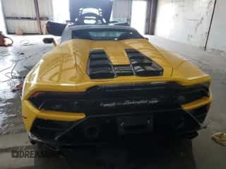 2023 Lamborghini Huracan with VIN ZHWUT5ZF1PLA23321, listed as a Copart auction lot 74672934 with Not provided miles and Non repairable. Bid and sale history available at DreamBid. Image 6.