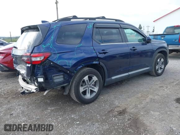 2025 Honda Pilot EX-L с VIN 5FNYG1H45SB054961, выставлен на аукционе IAAI как лот 43321609 с пробегом 17 426 миль миль и . История ставок и продаж доступна на DreamBid. Изображение 4.