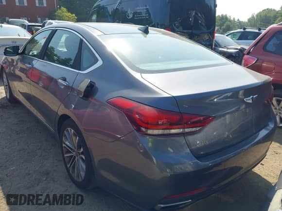 2015 Hyundai Genesis 3.8L z VIN KMHGN4JE7FU068908, wystawiony jako IAAI lot #42961255 z przebiegiem 158 969 mil mil oraz . Historia ofert i sprzedaży dostępna na DreamBid. Obrazek 3.