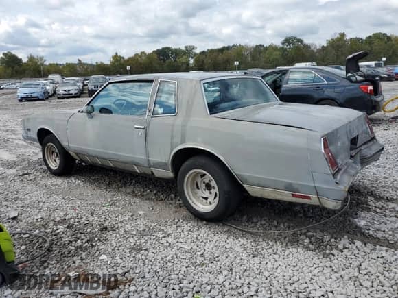 1985 Chevrolet Monte Carlo Sport SS с VIN 1G1GZ37H8FR194081, выставлен на аукционе Copart как лот 85877915 с пробегом 332 425 миль миль и Чистый • Clean title. История ставок и продаж доступна на DreamBid. Изображение 2.