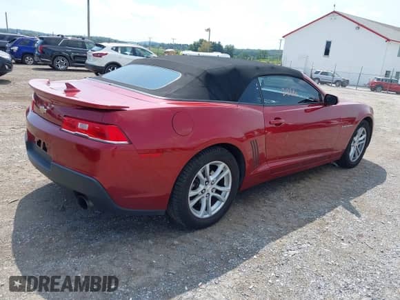 2015 Chevrolet Camaro LT with VIN 2G1FD3D39F9266063, listed as a IAAI auction lot 43152866 with 60,144 mi miles and . Bid and sale history available at DreamBid. Image 4.
