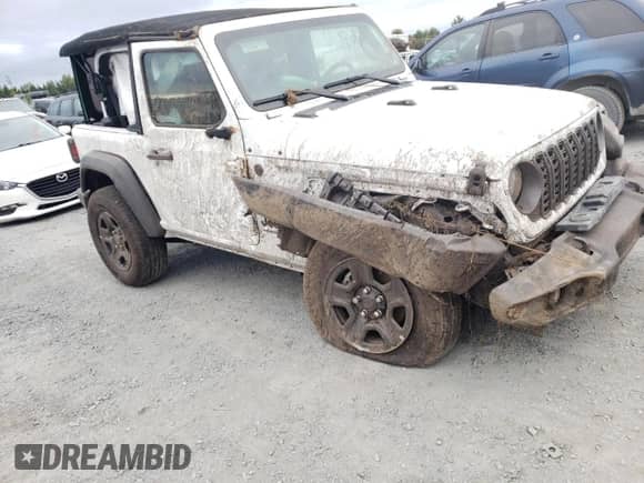 2024 Jeep Wrangler Willys с VIN 1C4PJXAG4RW273324, выставлен на аукционе Copart как лот 70769794 с пробегом Не указан миль и Списание • Salvage title. История ставок и продаж доступна на DreamBid. Изображение 12.