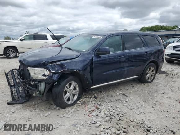 2013 Dodge Durango SXT with VIN 1C4RDJAG1DC662932, listed as a Copart auction lot 57784465 with 189,398 mi miles and Clean title. Bid and sale history available at DreamBid. Image 1.