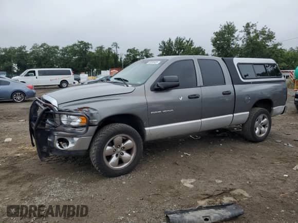 2005 Dodge 1500 SLT с VIN 1D7HU18D35S188891, выставлен на аукционе Copart как лот 69399425 с пробегом 161 551 миль миль и Списание • Salvage title. История ставок и продаж доступна на DreamBid. Изображение 1.