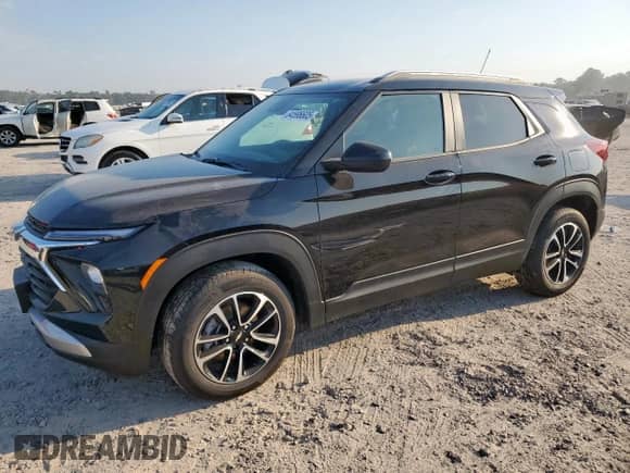 2025 Chevrolet TrailBlazer LT z VIN KL79MPSL1SB154555, wystawiony jako Copart lot #84596605 z przebiegiem Nie podano mil oraz Szkoda całkowita • Salvage title. Historia ofert i sprzedaży dostępna na DreamBid. Obrazek 1.