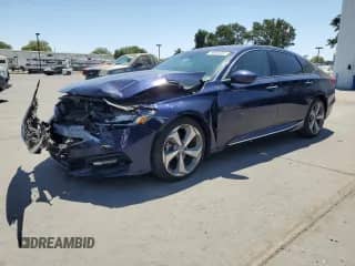 2020 Honda Accord Touring with VIN 1HGCV2F93LA011686, listed as a Copart auction lot 66555205 with 34,596 mi miles and Salvage title. Bid and sale history available at DreamBid. Image 1.