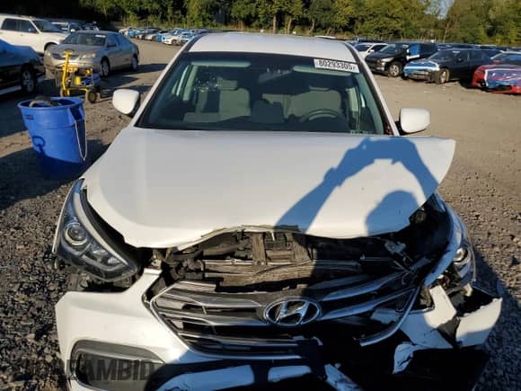 2018 Hyundai Santa Fe 2.4L z VIN 5NMZT3LB7JH091122, wystawiony jako Copart lot #80293305 z przebiegiem Nie podano mil oraz Szkoda całkowita • Salvage title. Historia ofert i sprzedaży dostępna na DreamBid. Obrazek 5.