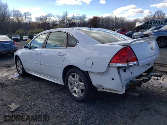 2012 Chevrolet Impala LT Retail with VIN 2G1WB5E32C1210959, listed as a Copart auction lot 89847055 with 76,493 mi miles and Salvage title. Bid and sale history available at DreamBid. Image 2.