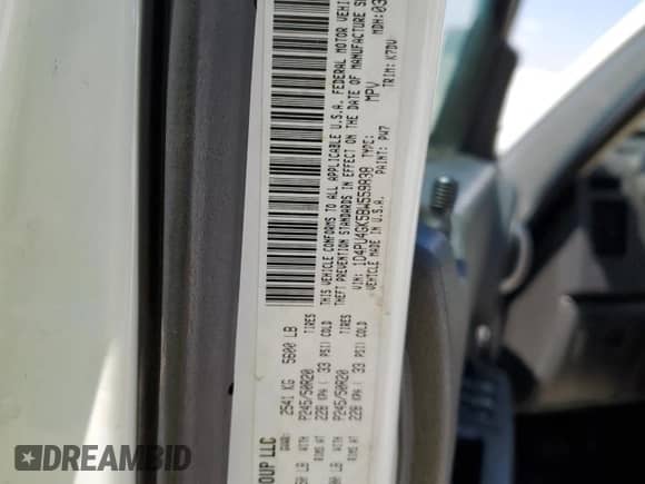 2011 Dodge Nitro Heat with VIN 1D4PU4GK5BW559838, listed as a Copart auction lot 68299575 with 54,496 mi miles and Salvage title. Bid and sale history available at DreamBid. Image 14.