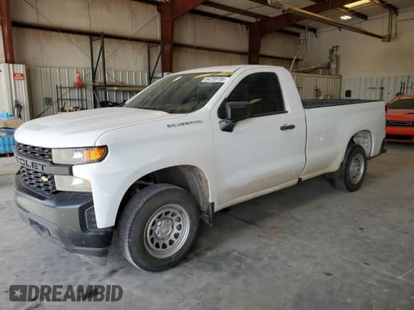 2021 Chevrolet Silverado 1500 Work Truck with VIN 3GCNWAEH2MG187882, listed as a Copart auction lot 64759155 with 118,240 mi miles and Salvage title. Bid and sale history available at DreamBid. Image 1.