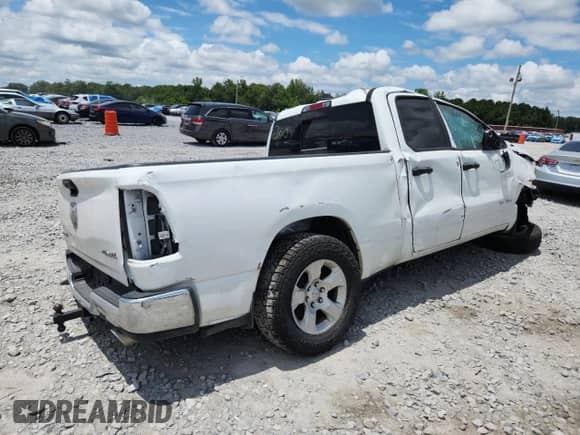 2023 Ram 1500 Big Horn with VIN 1C6SRFBT8PN557588, listed as a Copart auction lot 64599985 with 51,295 mi miles and Salvage title. Bid and sale history available at DreamBid. Image 3.
