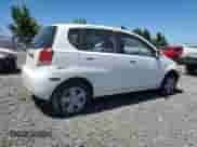 2007 Chevrolet Aveo LS with VIN KL1TD666X7B725336, listed as a Copart auction lot 63699535 with 135,312 mi miles and Salvage title. Bid and sale history available at DreamBid. Image 3.