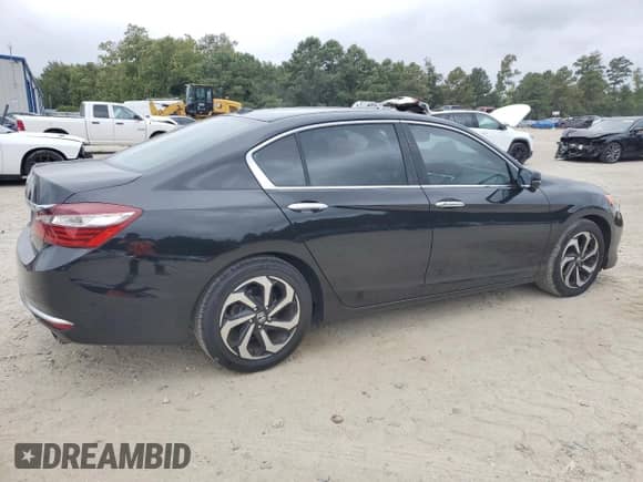 2017 Honda Accord EX-L with VIN 1HGCR2F99HA202461, listed as a Copart auction lot 80031185 with 147,717 mi miles and Salvage title. Bid and sale history available at DreamBid. Image 3.