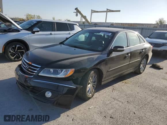 2011 Hyundai Azera Limited with VIN KMHFC4DF5BA552237, listed as a Copart auction lot 53460455 with 132,910 mi miles and Salvage title. Bid and sale history available at DreamBid. Image 1.
