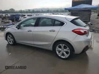 2018 Chevrolet Cruze Premier with VIN 3G1BF6SMXJS544695, listed as a Copart auction lot 83808685 with 120,634 mi miles and Salvage title. Bid and sale history available at DreamBid. Image 2.