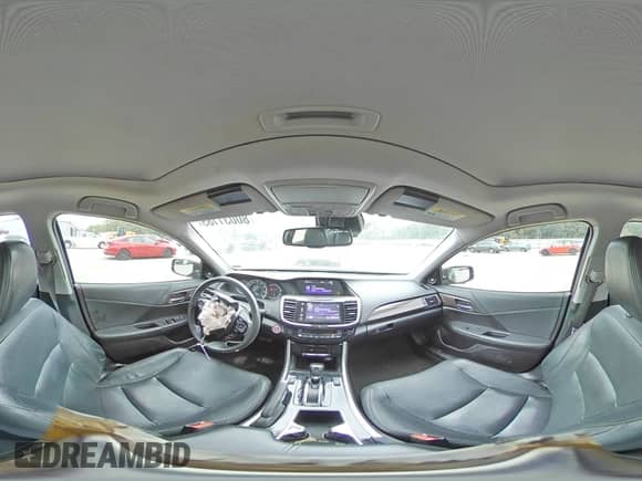 2017 Honda Accord EX-L with VIN 1HGCR2F99HA202461, listed as a Copart auction lot 80031185 with 147,717 mi miles and Salvage title. Bid and sale history available at DreamBid. Image 14.