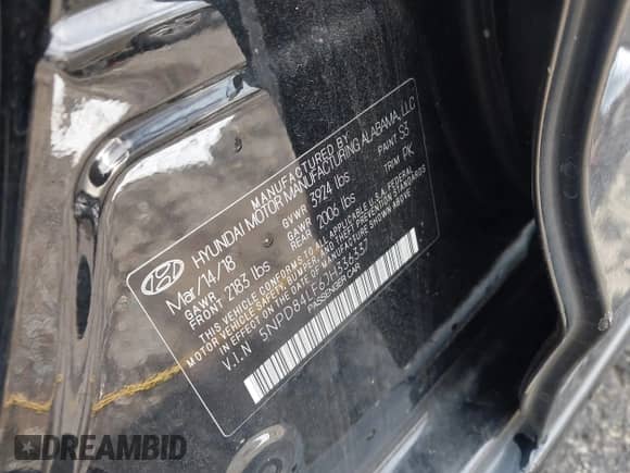 2018 Hyundai Elantra SEL z VIN 5NPD84LF6JH336337, wystawiony jako IAAI lot #43092643 z przebiegiem 38 932 mil mil oraz . Historia ofert i sprzedaży dostępna na DreamBid. Obrazek 9.