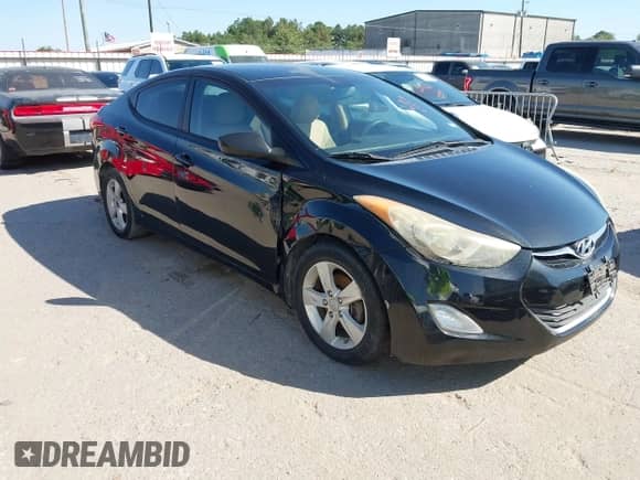 2013 Hyundai Elantra GLS with VIN 5NPDH4AEXDH152663, listed as a IAAI auction lot 43435790 with 122,625 mi miles and . Bid and sale history available at DreamBid. Image 1.