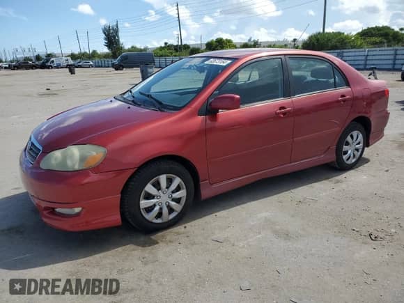 2005 Toyota Corolla CE with VIN 1NXBR32E65Z384239, listed as a Copart auction lot 63673184 with 106,910 mi miles and Salvage title. Bid and sale history available at DreamBid. Image 1.