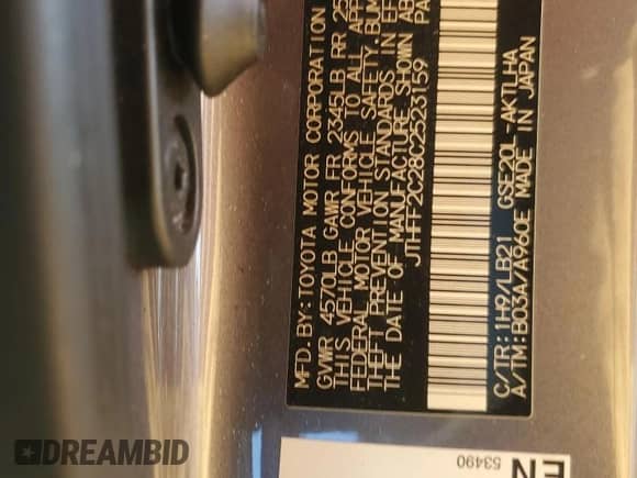 2012 Lexus IS 250 C z VIN JTHFF2C28C2523159, wystawiony jako Copart lot #77195204 z przebiegiem Nie podano mil oraz Szkoda całkowita • Salvage title. Historia ofert i sprzedaży dostępna na DreamBid. Obrazek 12.