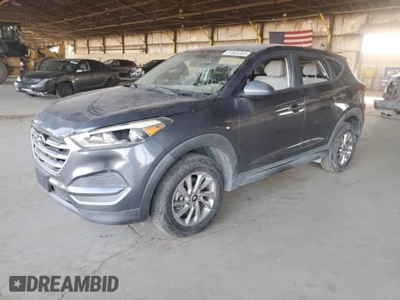 2018 Hyundai Tucson SE с VIN KM8J23A46JU791366, выставлен на аукционе Copart как лот 81835355 с пробегом Не указан миль и Списание • Salvage title. История ставок и продаж доступна на DreamBid. Изображение 1.
