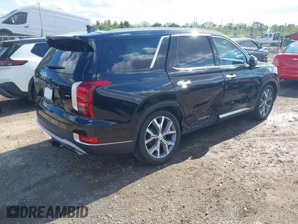 2022 Hyundai Palisade SEL with VIN KM8R4DHE7NU414939, listed as a IAAI auction lot 43406606 with 47,723 mi miles and . Bid and sale history available at DreamBid. Image 4.