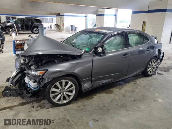 2015 Lexus IS 250 z VIN JTHCF1D2XF5025611, wystawiony jako Copart lot #86468505 z przebiegiem Nie podano mil oraz Szkoda całkowita • Salvage title. Historia ofert i sprzedaży dostępna na DreamBid. Obrazek 1.