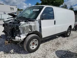 2015 Chevrolet Express Cargo с VIN 1GCWGFCF9F1233046, выставлен на аукционе Copart как лот 71058955 с пробегом 212 481 миль миль и Списание • Salvage title. История ставок и продаж доступна на DreamBid. Изображение 1.